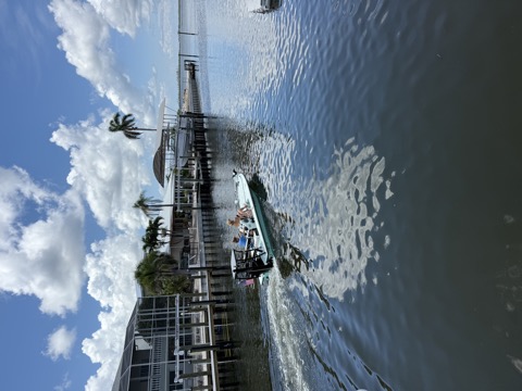 Boating on the San Remo Shores canal